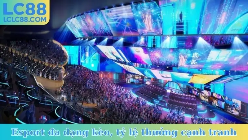 Esport đa dạng kèo, tỷ lệ thưởng cạnh tranh