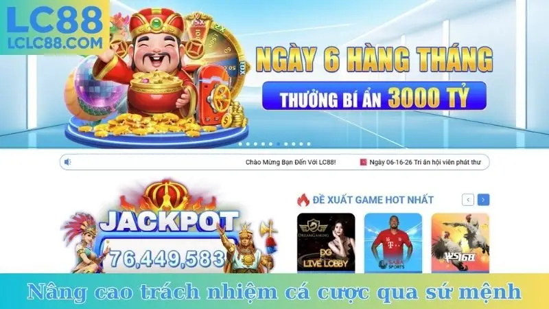 Nâng cao trách nhiệm cá cược qua sứ mệnh